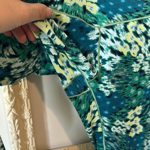 AERIE | Offline Real Me XTRA Hold Up! Green & Blue 7/8 High Rise Leggings - Picture 7 of 14